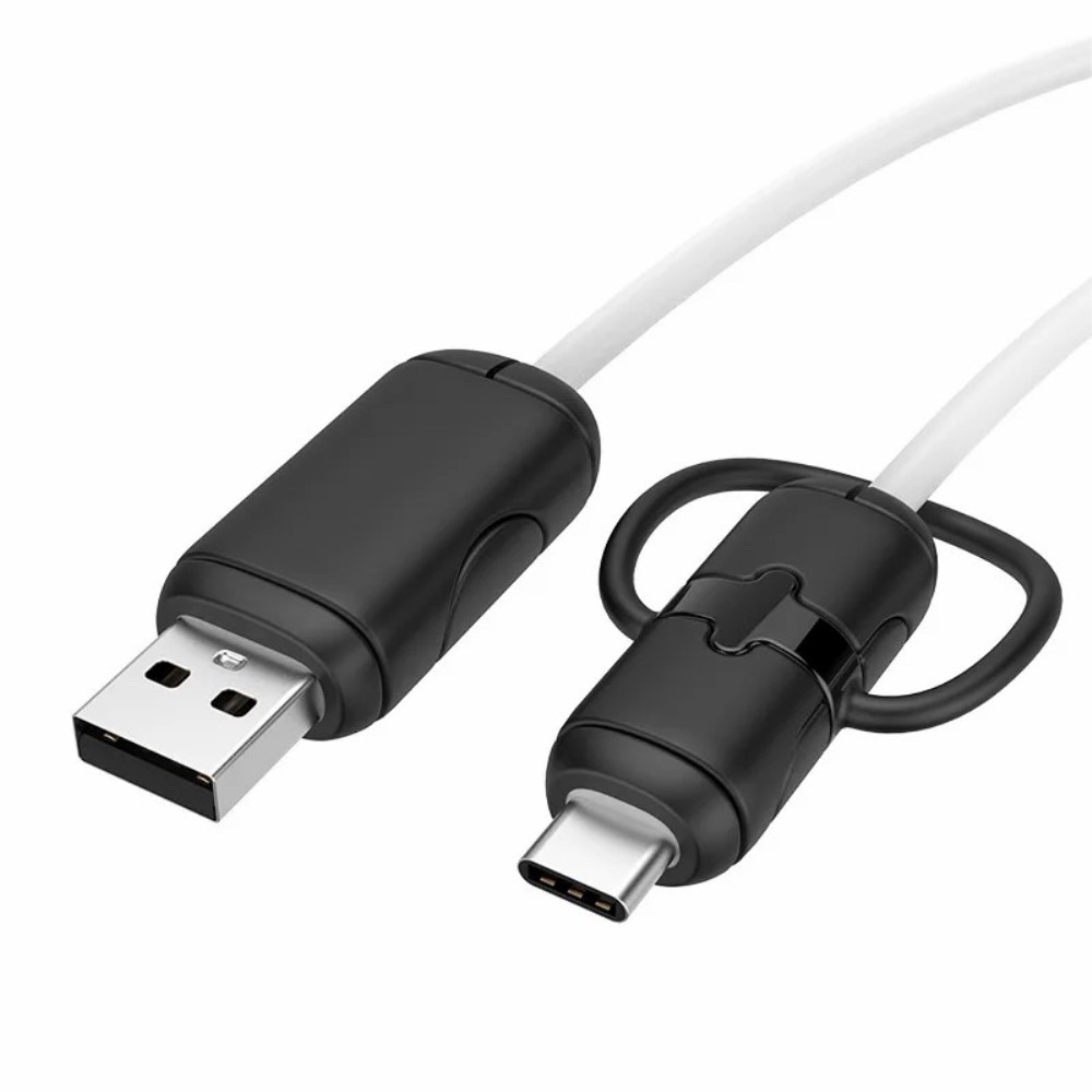 Kabelschutz für USB-C auf USB-A-Kabel schwarz