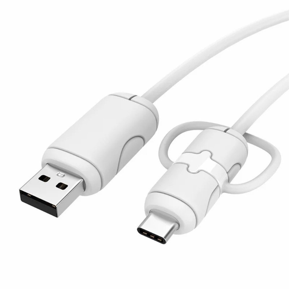 Kabelschutz für USB-C auf USB-A-Kabel weiß