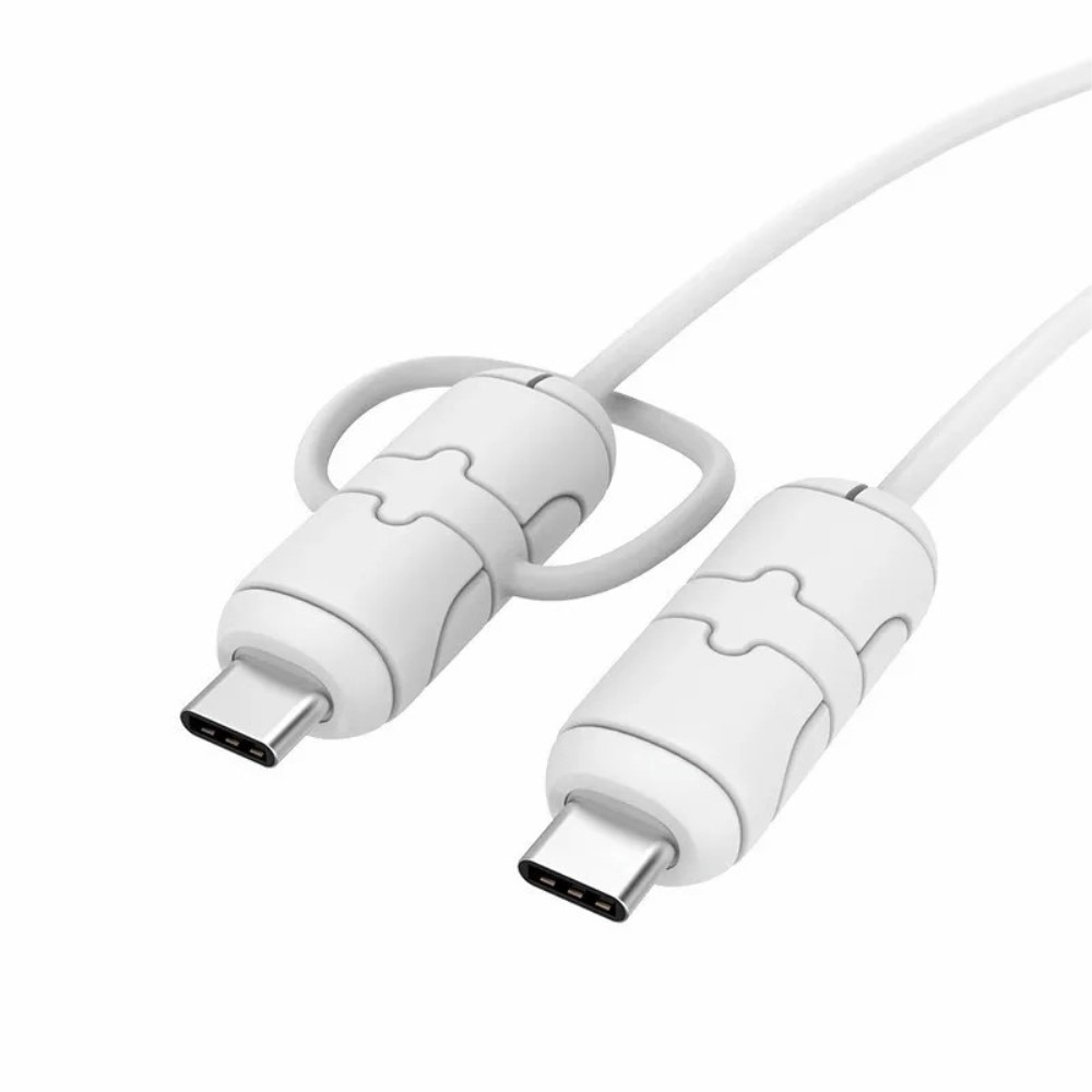 Kabelschutz für USB-C auf USB-C-Kabel weiß