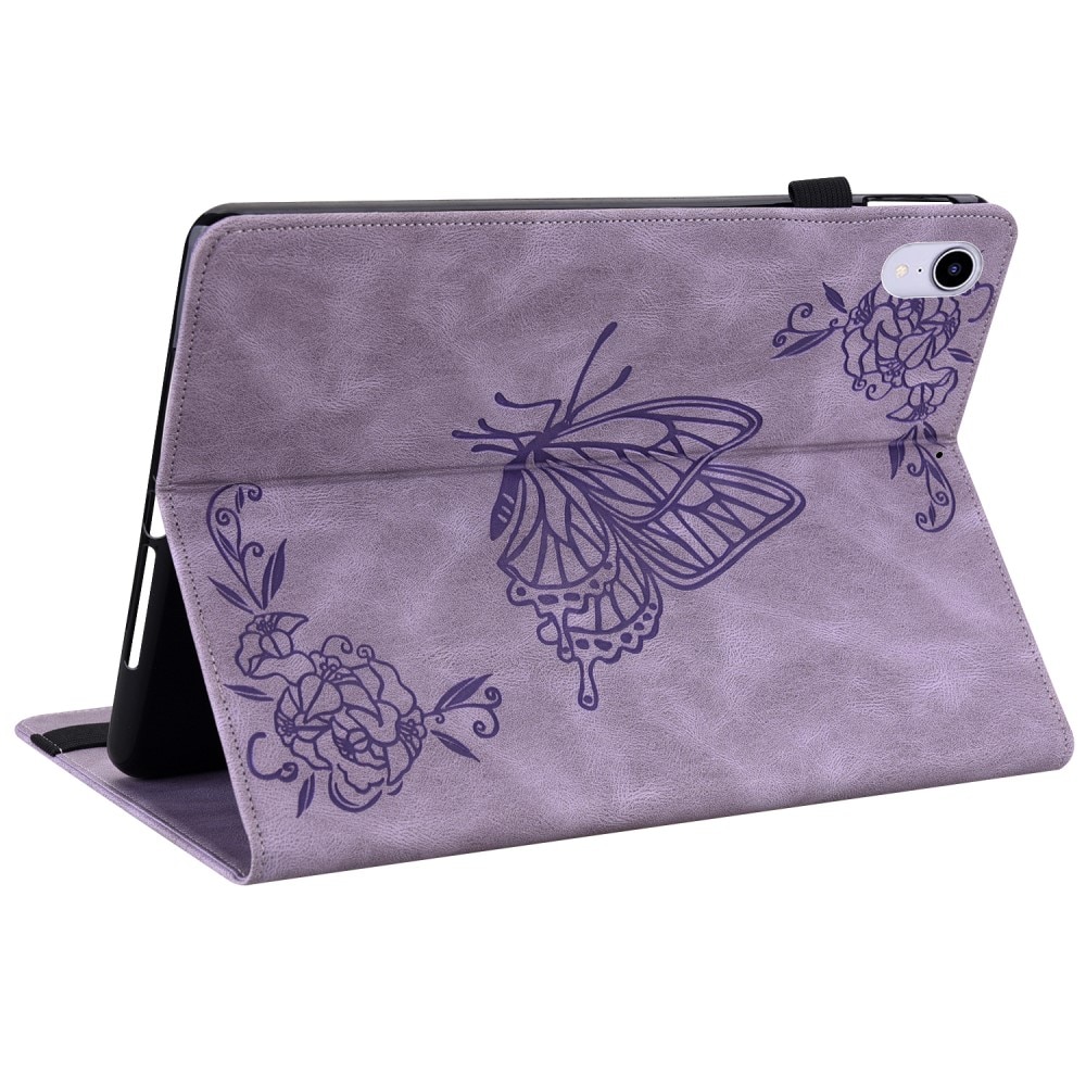 Apple iPad Mini 7th Gen (2024) Handytasche Schmetterling lila