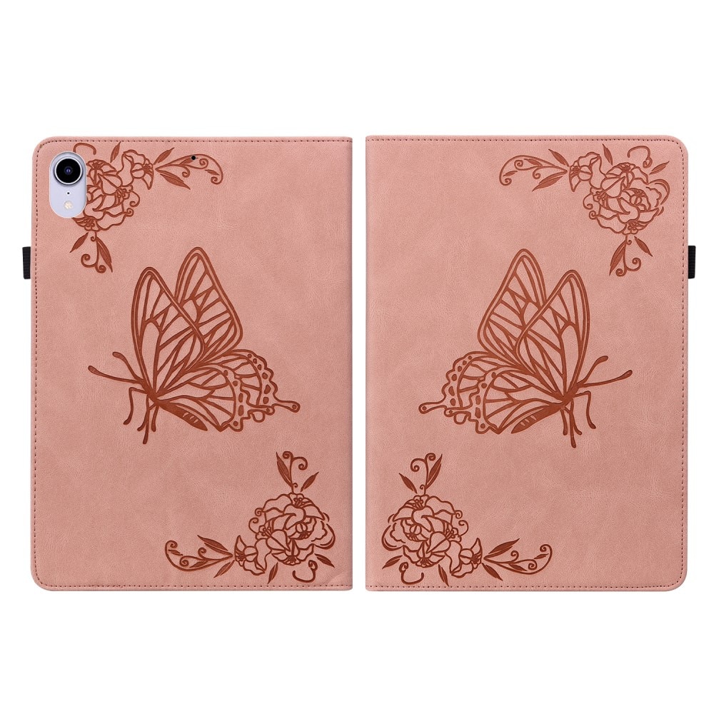 Apple iPad Mini 6th Gen (2021) Handytasche Schmetterling rosa