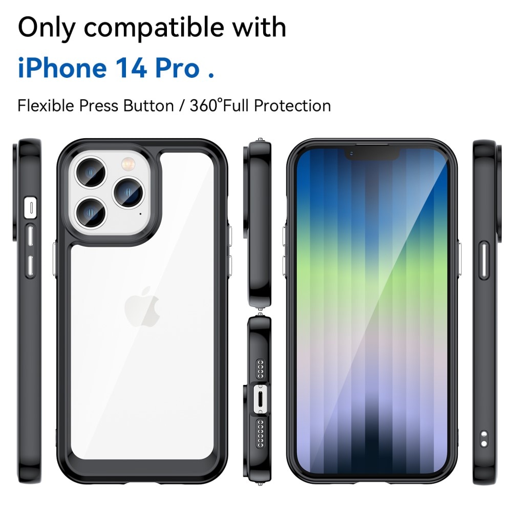 iPhone 14 Pro hybride Handyhülle Crystal Hybrid, durchsichtig