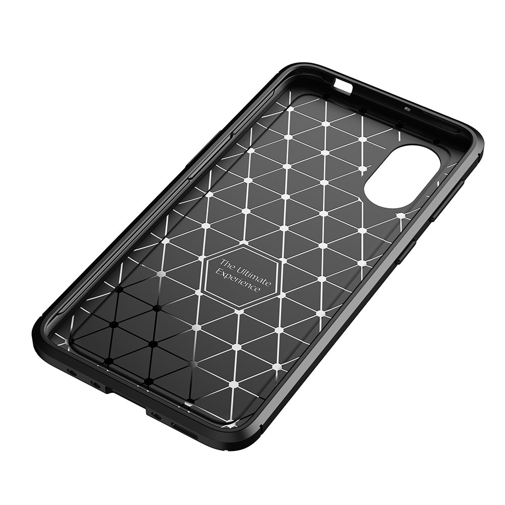 Samsung Galaxy Xcover 5 Hülle TPU Carbonfaser schwarz