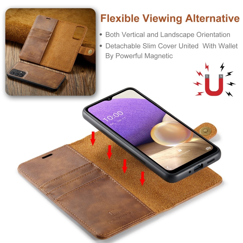 Handytasche Magnetische Samsung Galaxy A33 Cognac