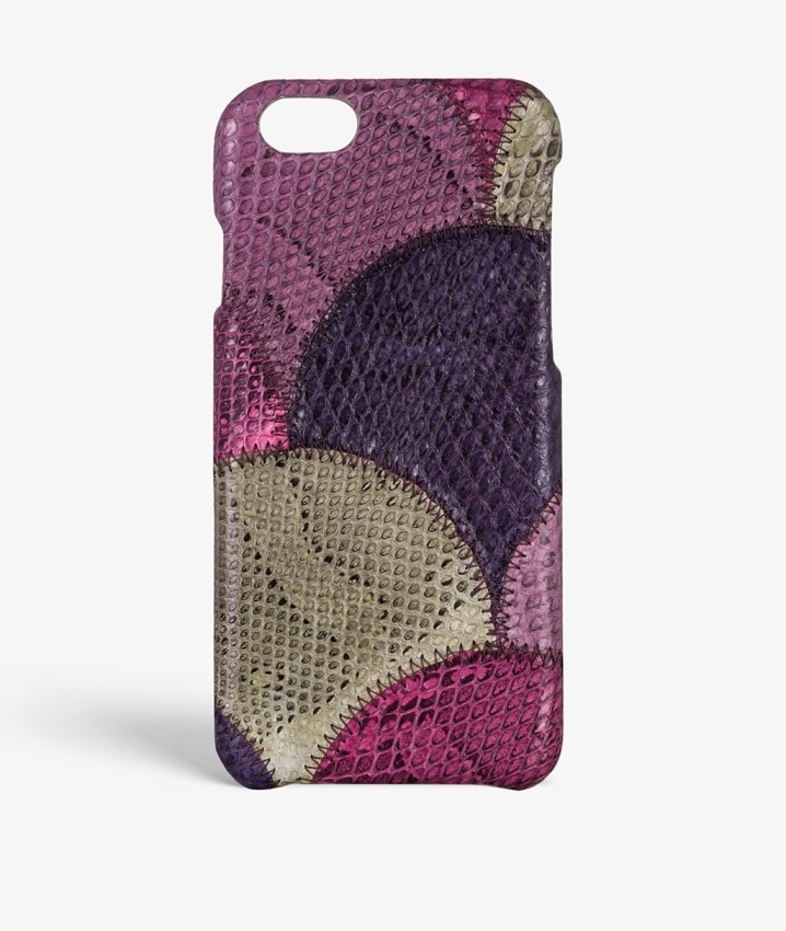 iPhone 6/6S Hülle Real Water Snake Squama Violetta