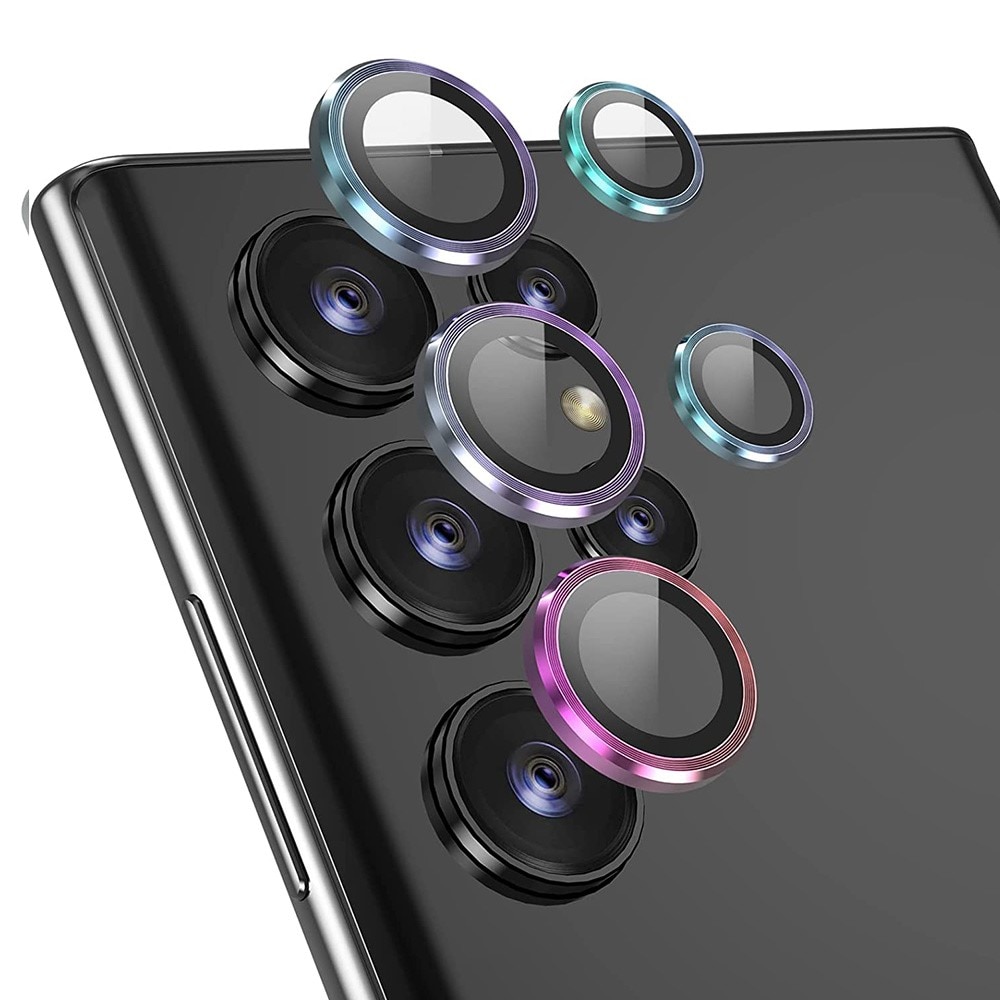Hat Prince Panzerglas für Kamera Aluminium Samsung Galaxy S22 Ultra rot