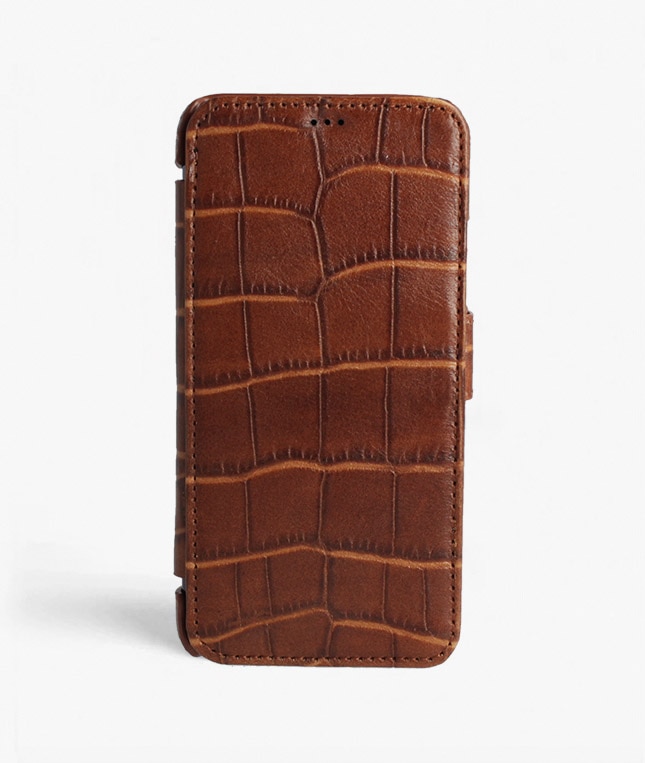 iPhone 11 Pro Max Handyhülle Lizard Cognac