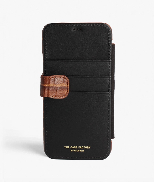 iPhone 11 Pro Max Handyhülle Lizard Cognac