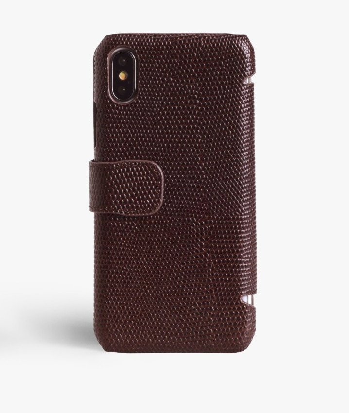 iPhone X/XS Handyhülle Lizard Brown