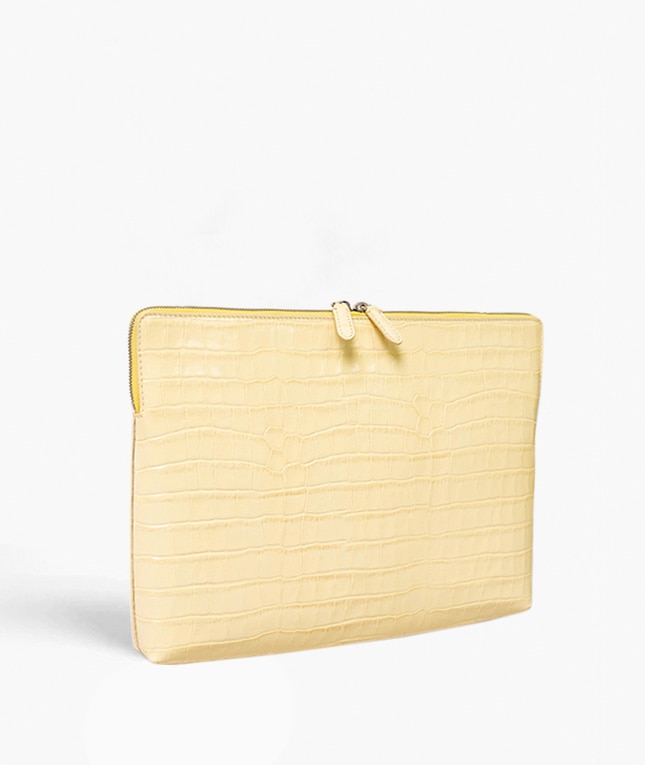 Laptoptasche 15" Croco Yellow