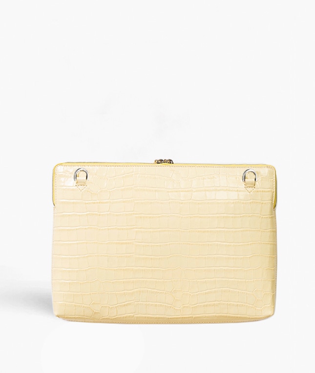 Laptoptasche 15" Croco Yellow