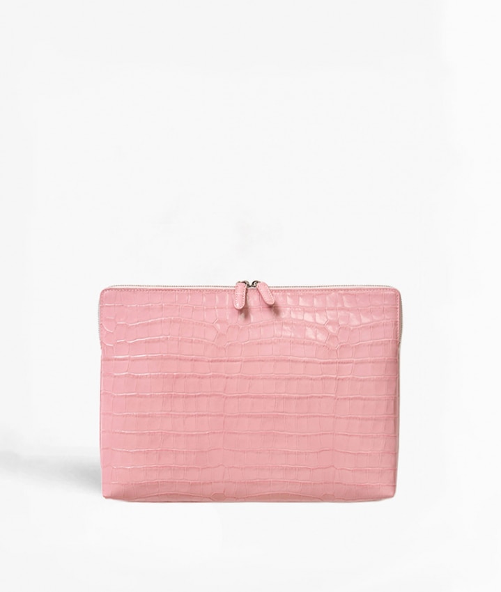 Laptoptasche 15" Croco Pink