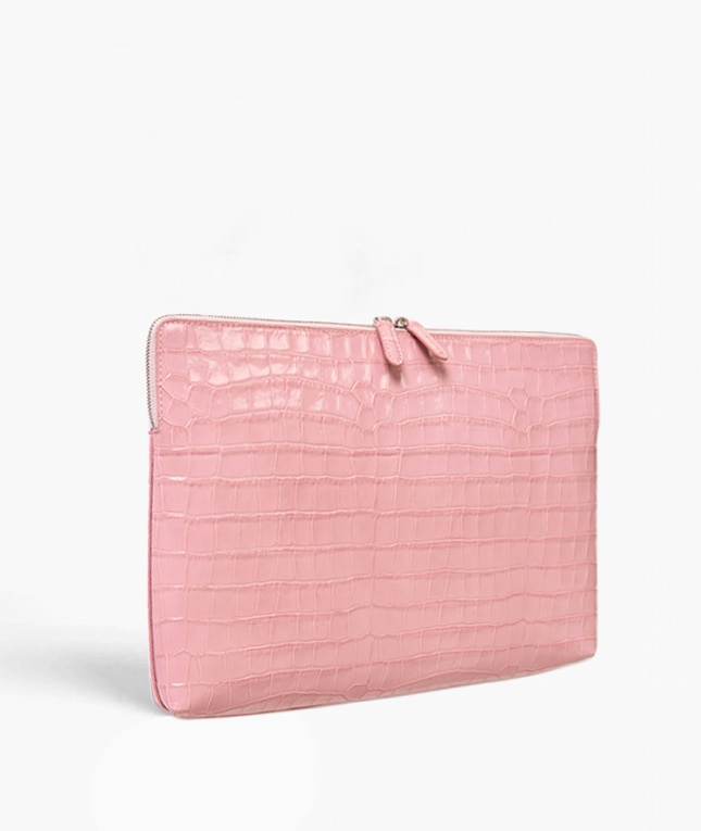 Laptoptasche 15" Croco Pink