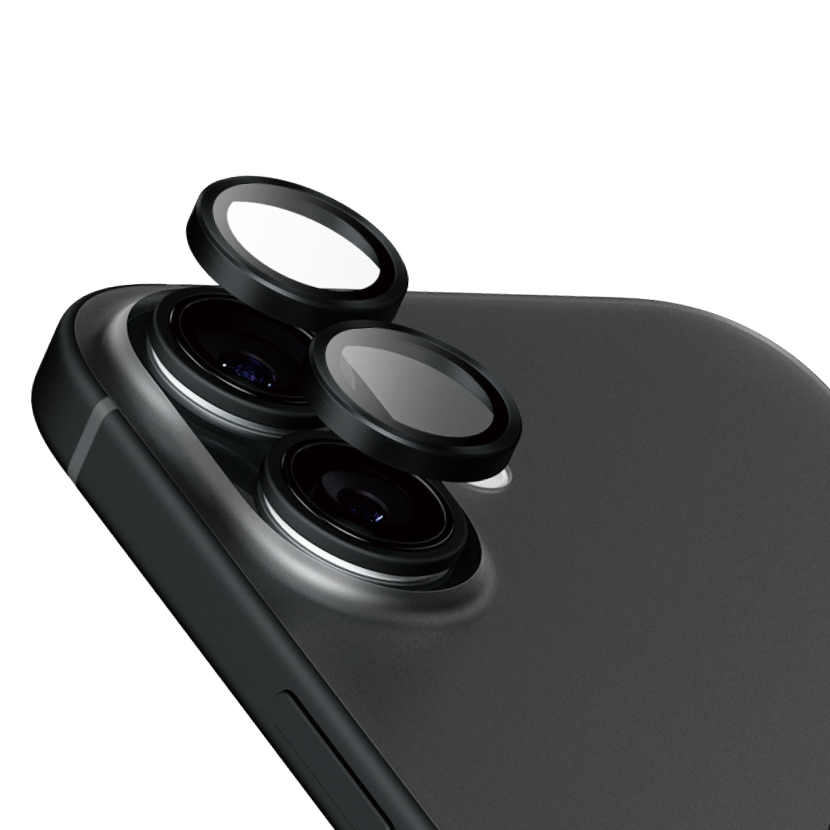 iPhone 16 Hoops Ceramic Camera Lens Protector Black