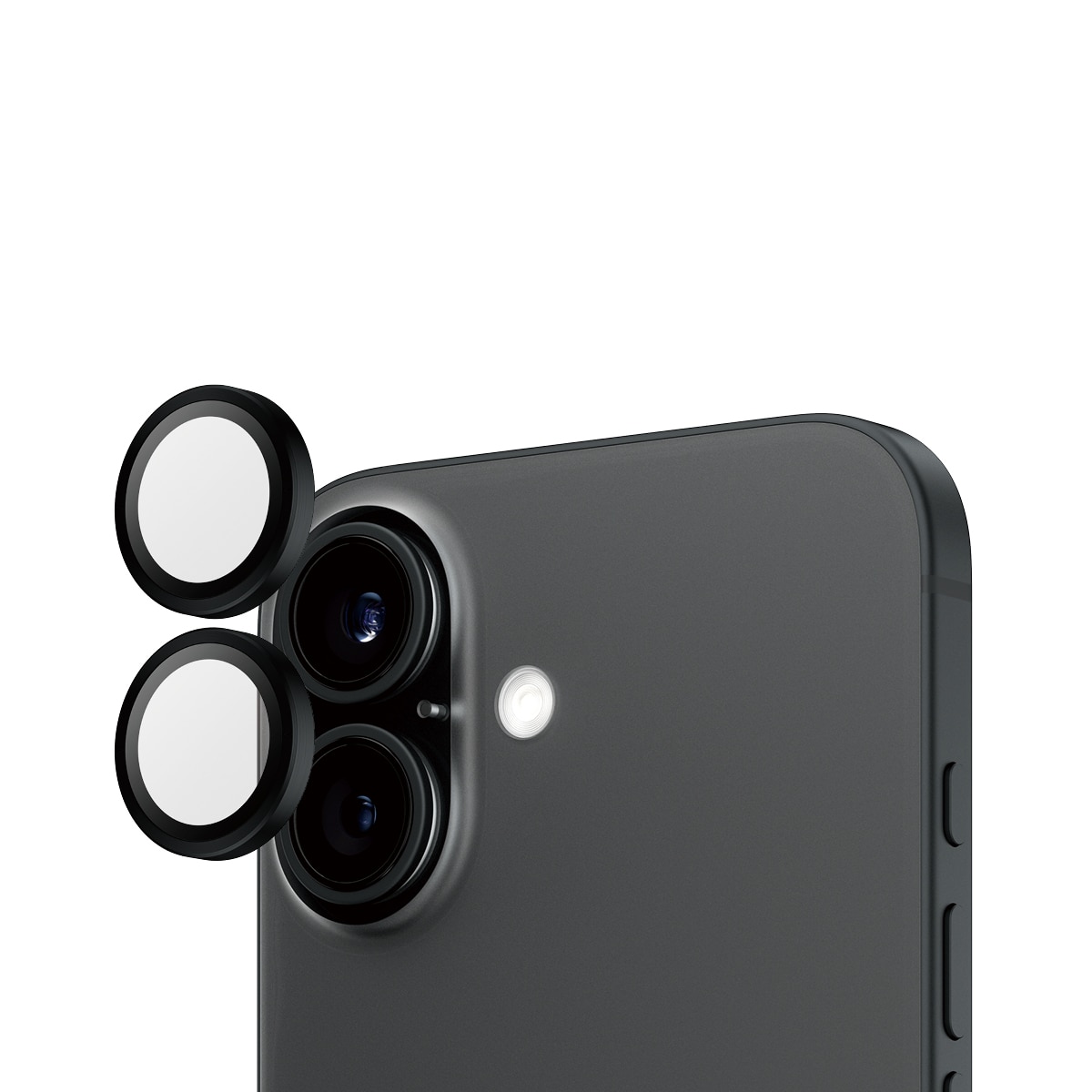 iPhone 16 Plus Hoops Camera Lens Protector Schwarz