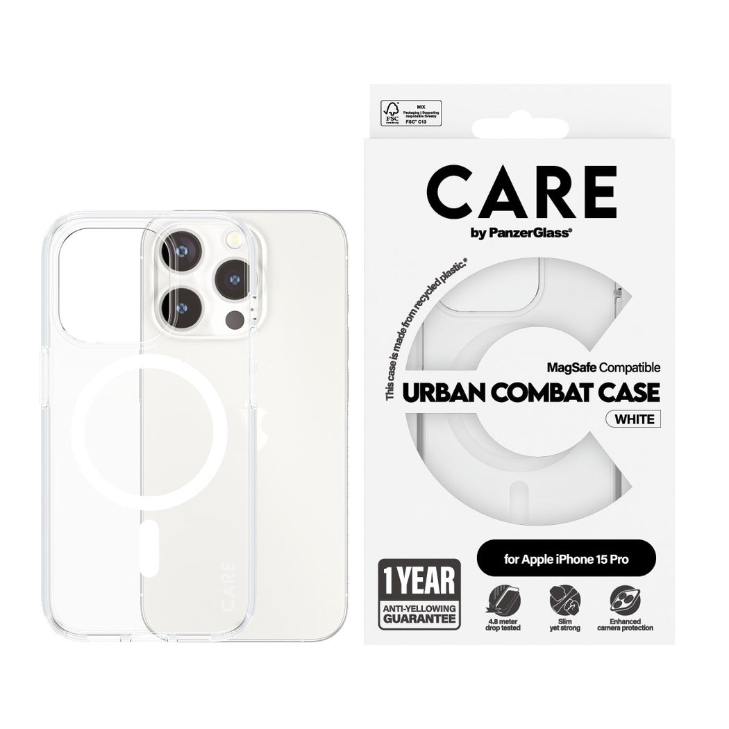 iPhone 15 Pro Urban Combat Case MagSafe durchsichtig