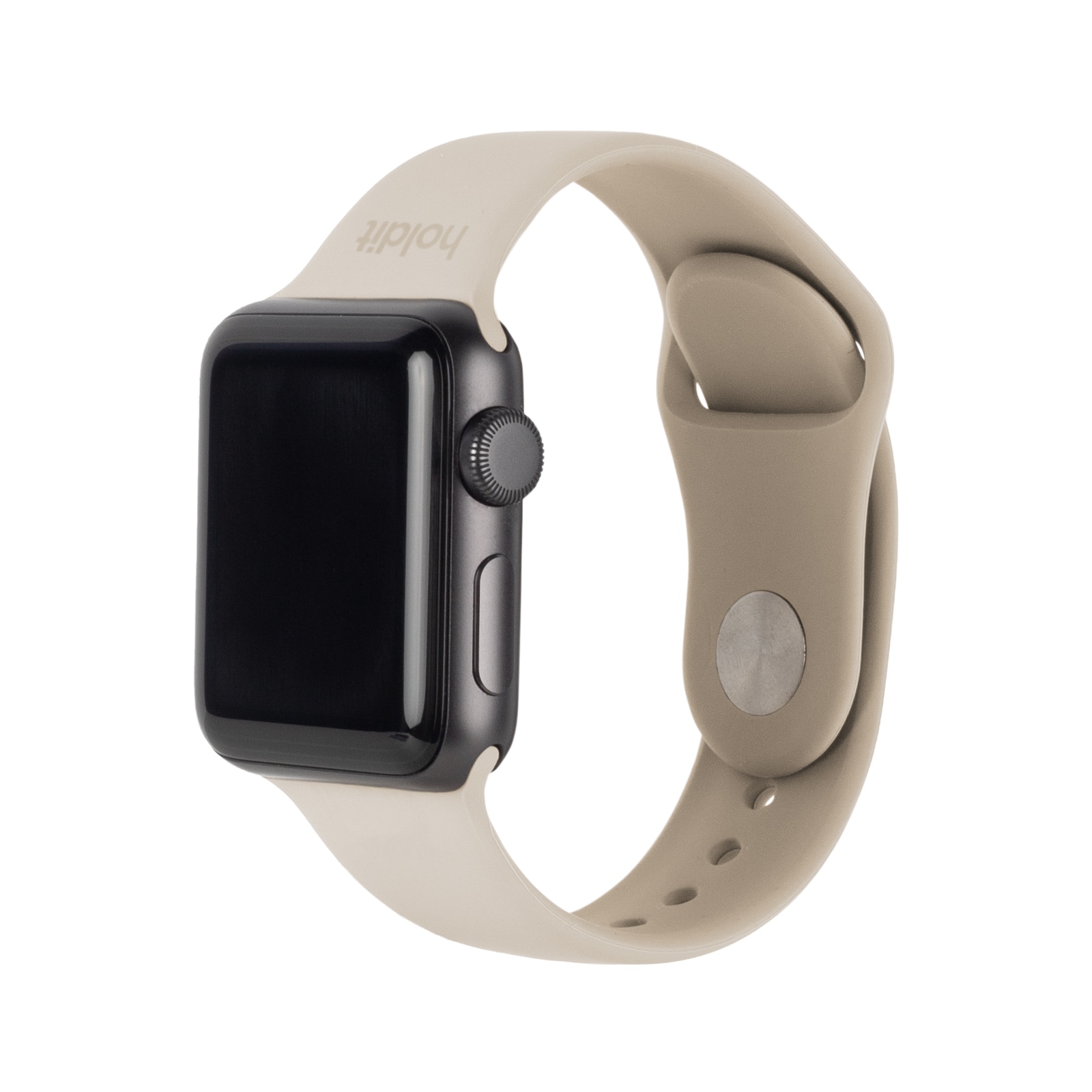 Holdit Apple Watch 40mm Armband aus Silikon Light Beige