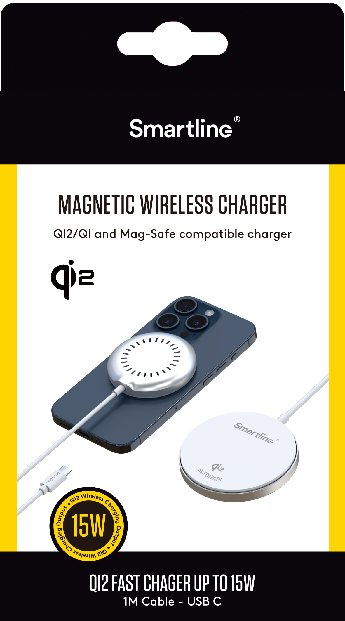 Wireless Qi2 Magnetic 15W MagSafe Weiß