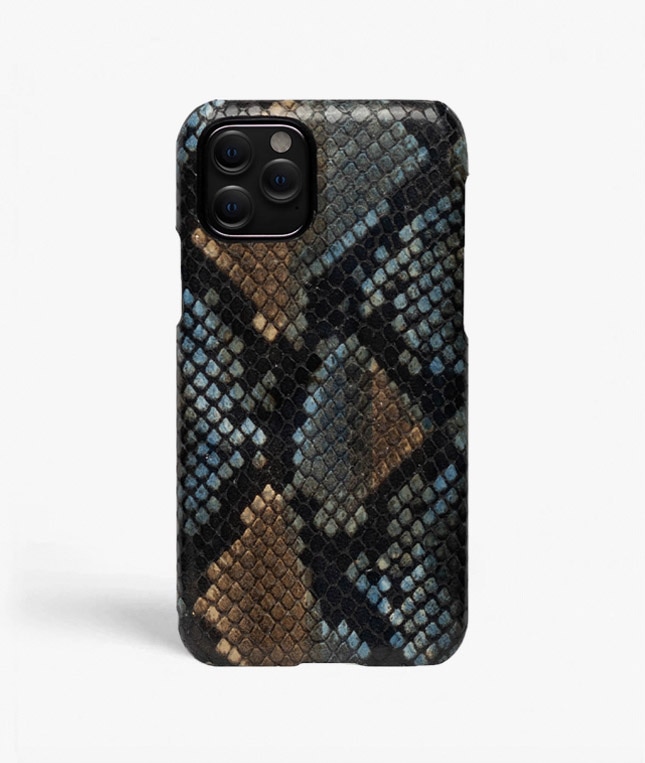 iPhone 11 Pro Hülle Python Multicolor Sunset Blue