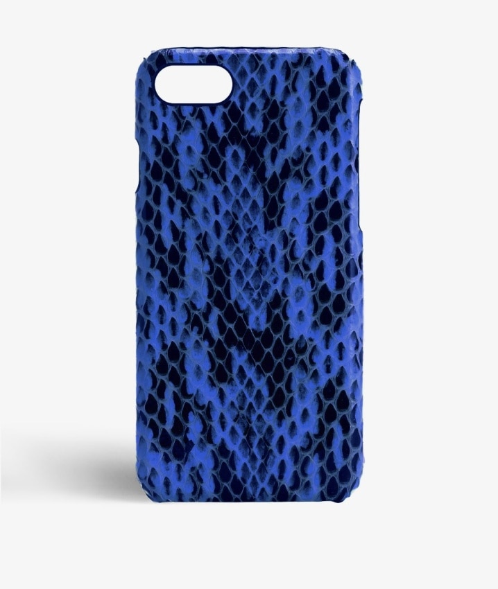 iPhone 8 Hülle Real Water Snake Cobalt