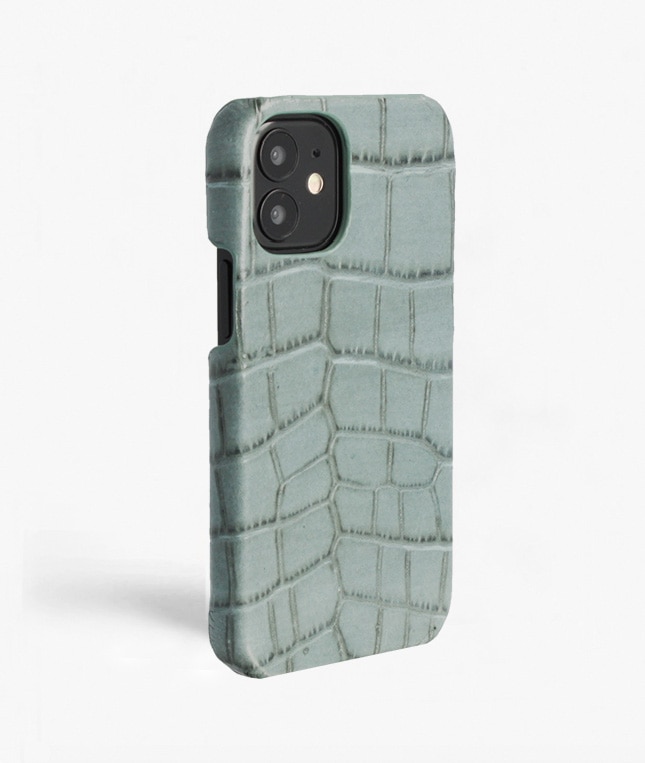 iPhone 13 Mini Hülle Croco Teal