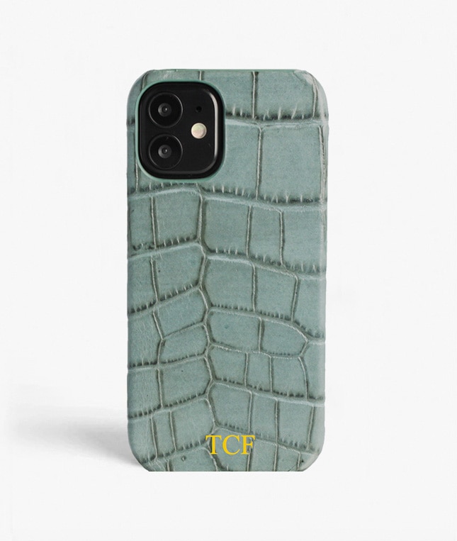 iPhone 13 Mini Hülle Croco Teal