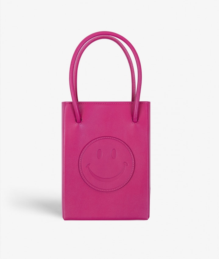 Essential Crossbody Tasche Smiley Vegetable Tanned Pink