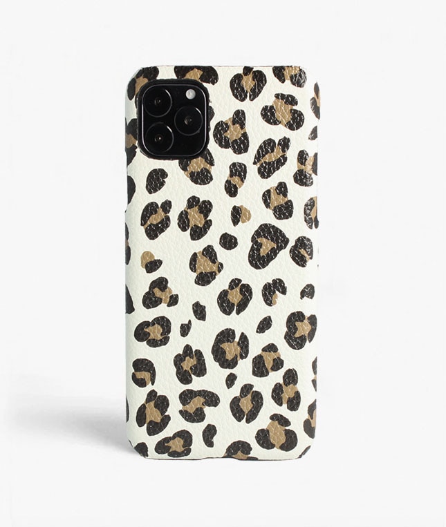 iPhone 11 Pro Max Hülle Leopardo Calf White