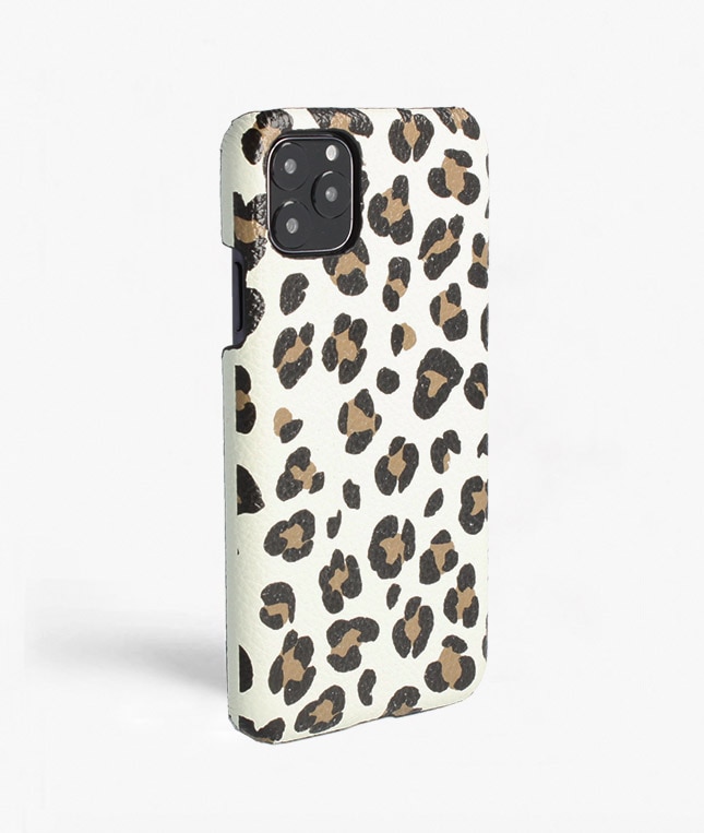 iPhone 11 Pro Max Hülle Leopardo Calf White