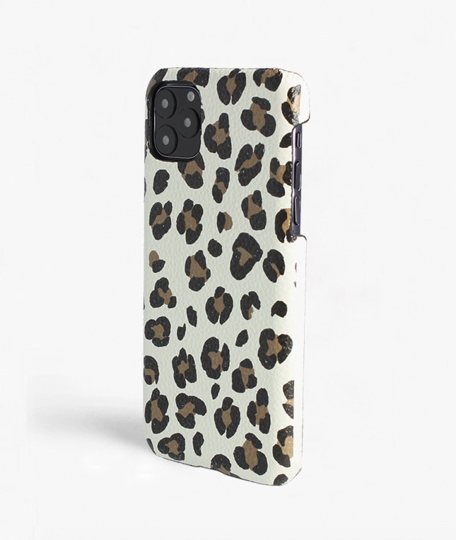 iPhone 11 Pro Max Hülle Leopardo Calf White