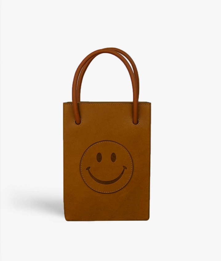 Essential Crossbody Tasche Smiley Vegetable Tanned Brown