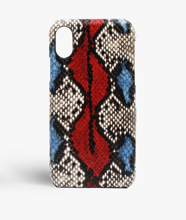 iPhone X/XS Hülle Snake Cobalt/Red