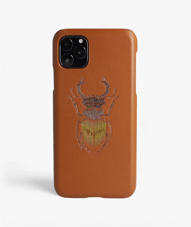 iPhone 11 Pro Max Hülle Beetle Calf Dusty Cognac