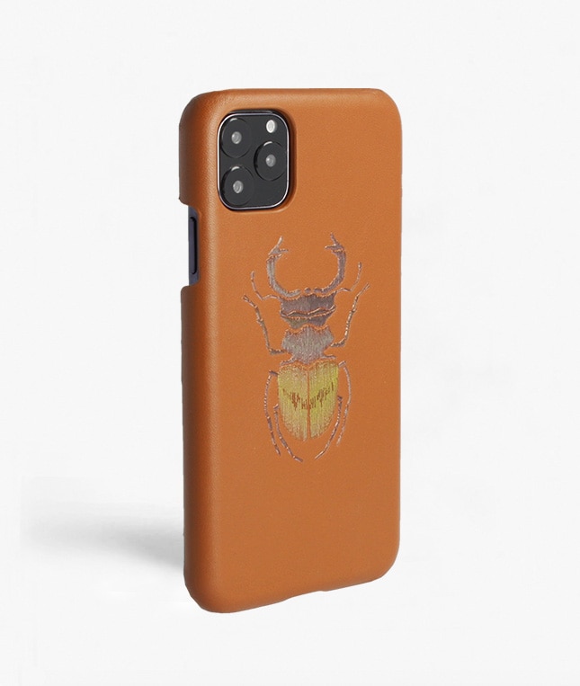 iPhone 11 Pro Max Hülle Beetle Calf Dusty Cognac