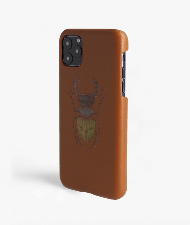 iPhone 11 Pro Max Hülle Beetle Calf Dusty Cognac