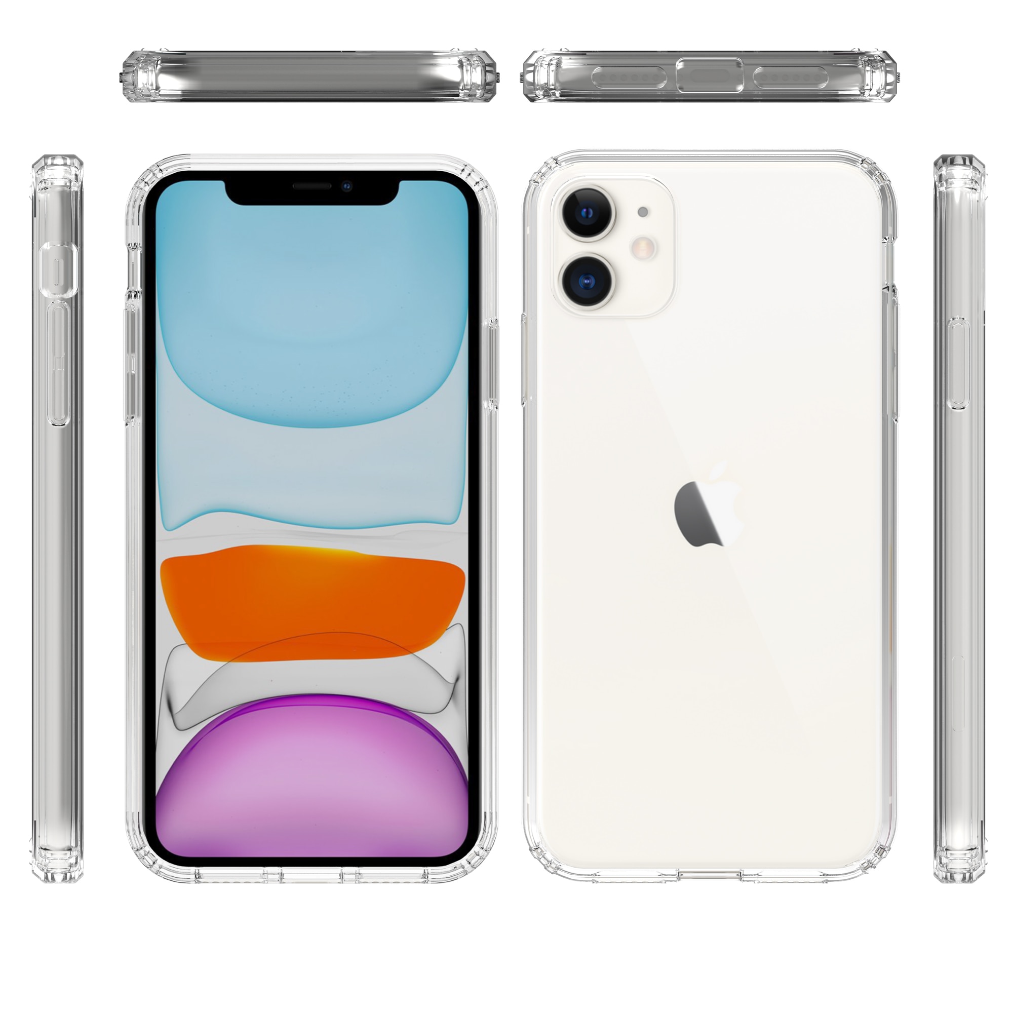 iPhone 11 Hybrid-Hülle durchsichtig