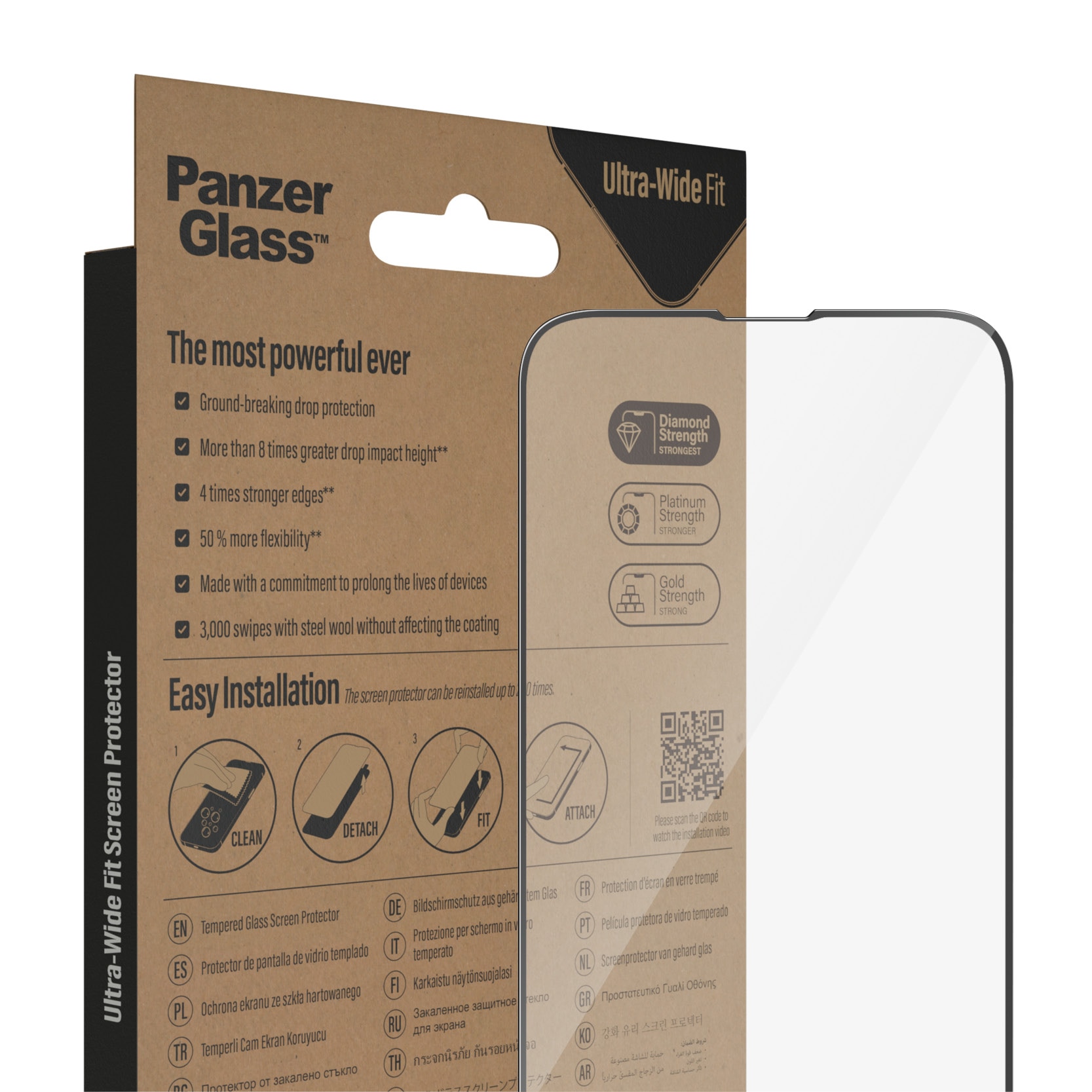 iPhone 13 Pro Screen Protector Ultra Wide Fit