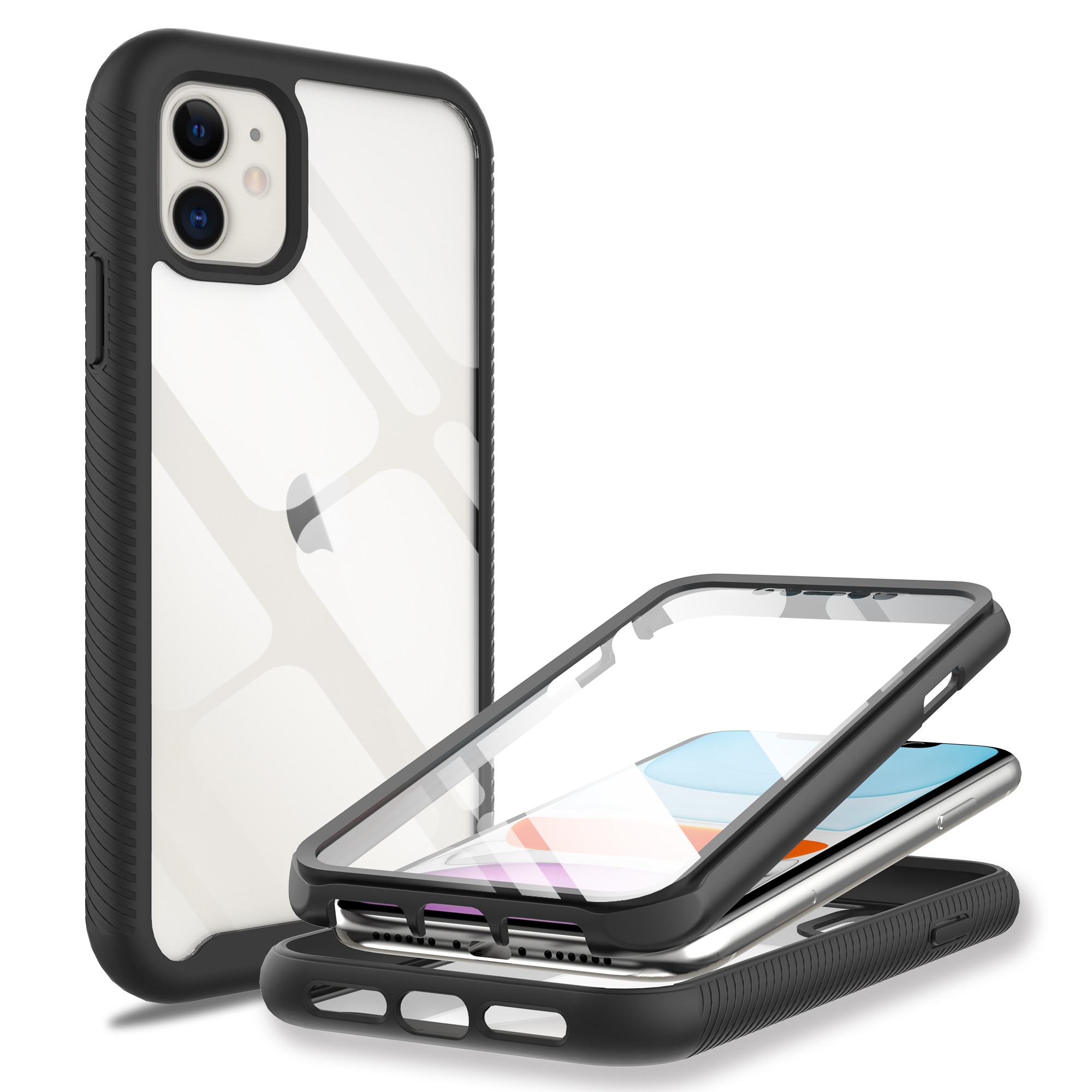 iPhone 11 Full Protection Case Schwarz