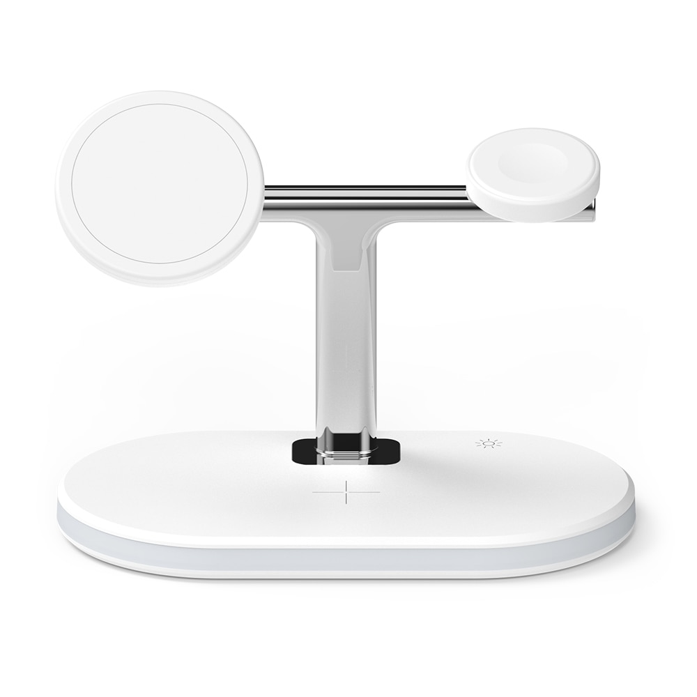 3-in-1 Wireless Charger Stand weiß