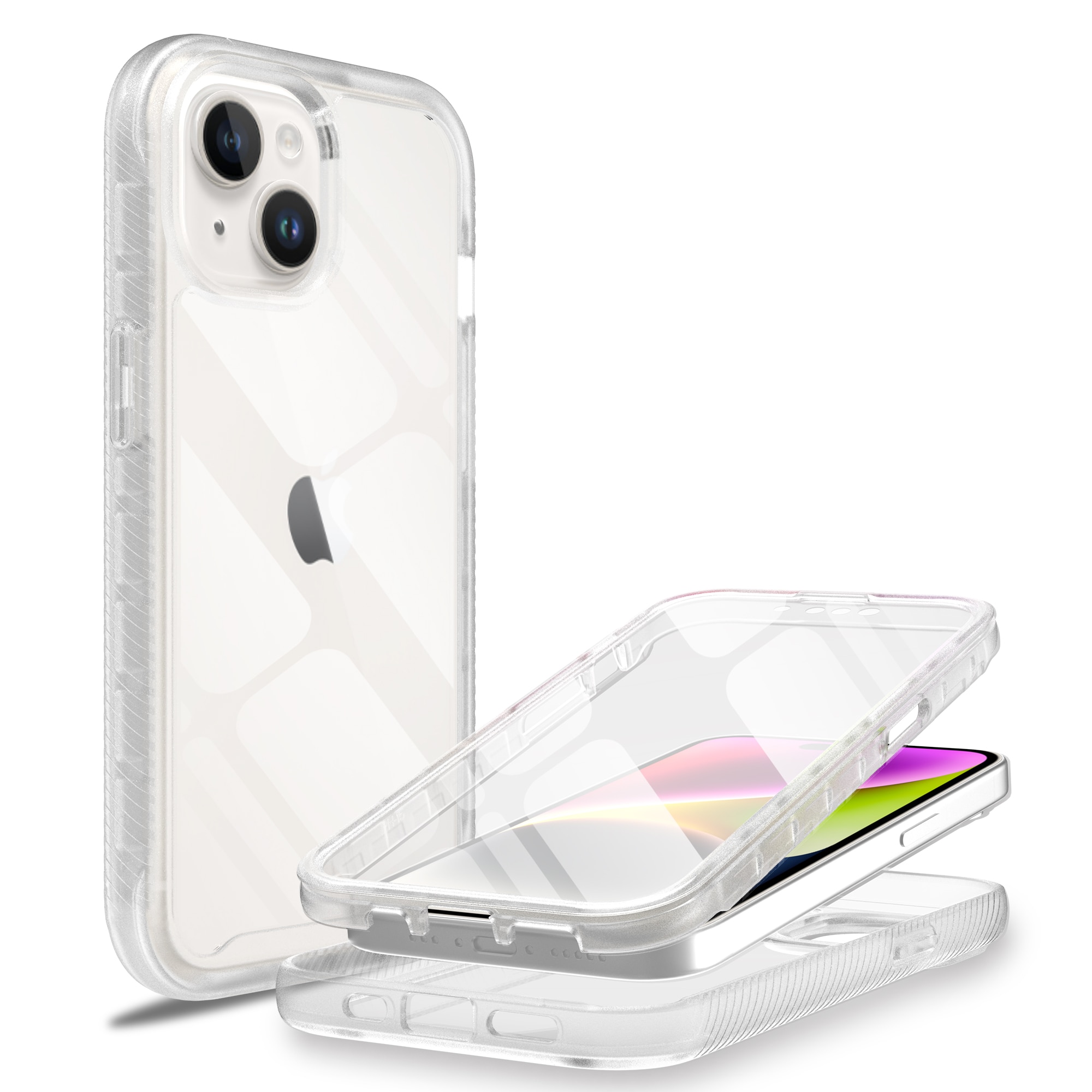 iPhone 15 Plus Full Protection Case durchsichtig