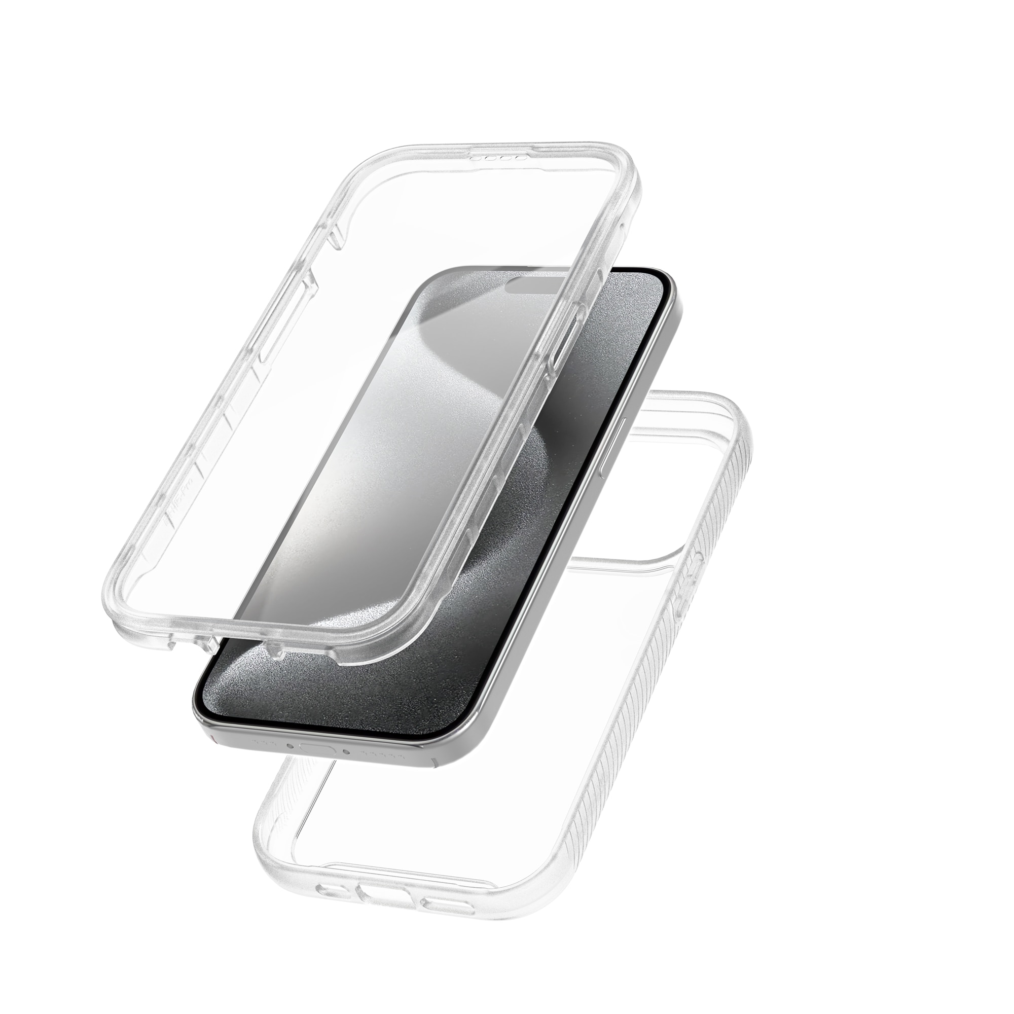 iPhone 15 Pro Full Protection Case durchsichtig