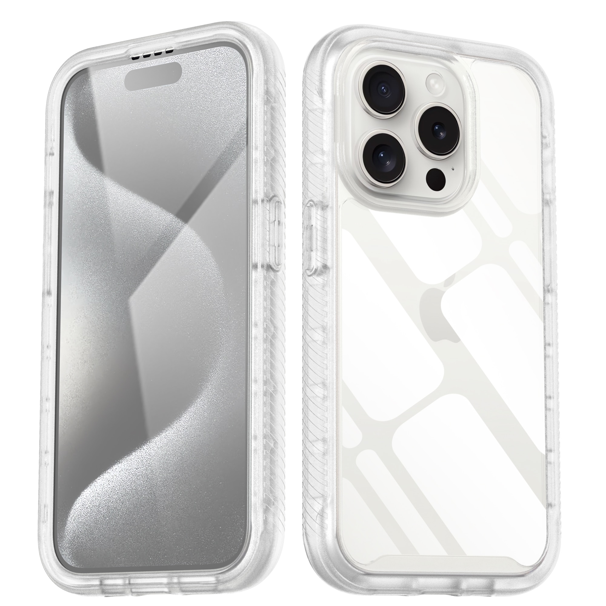 iPhone 15 Pro Full Protection Case durchsichtig