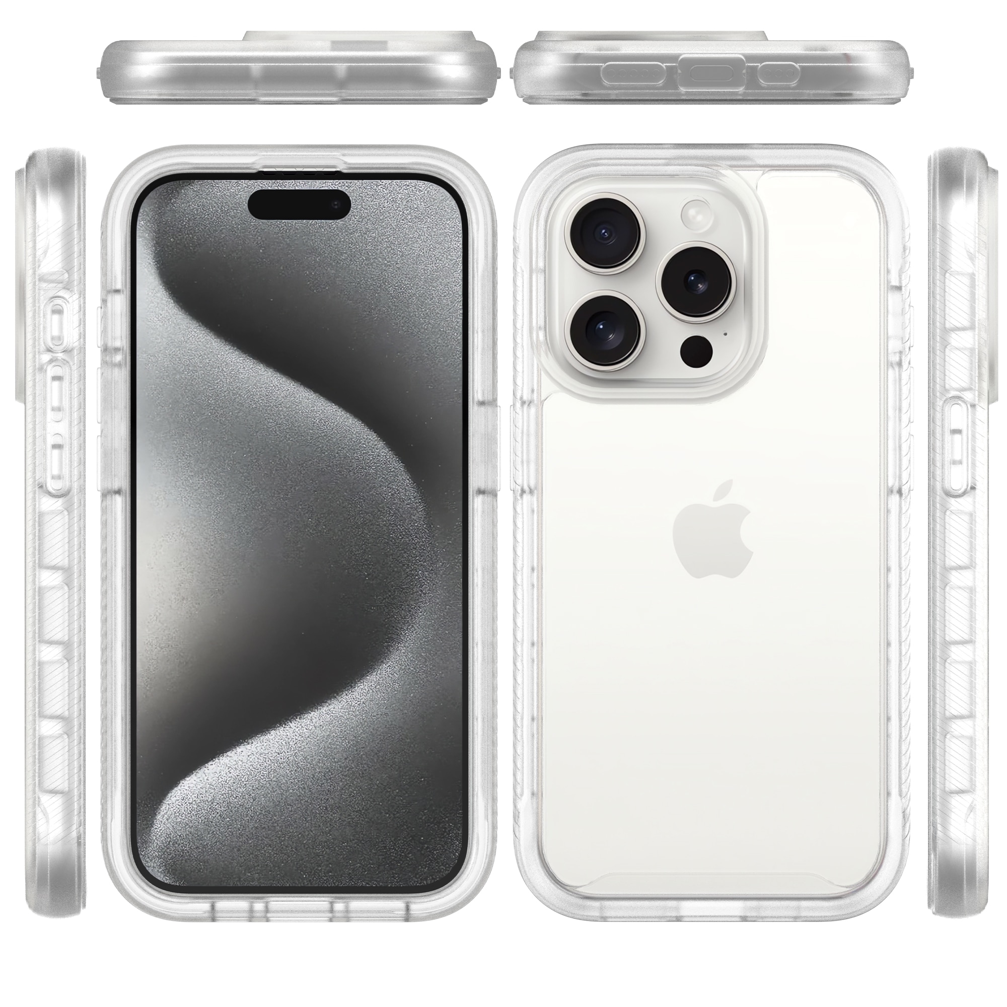 iPhone 15 Pro Full Protection Case durchsichtig