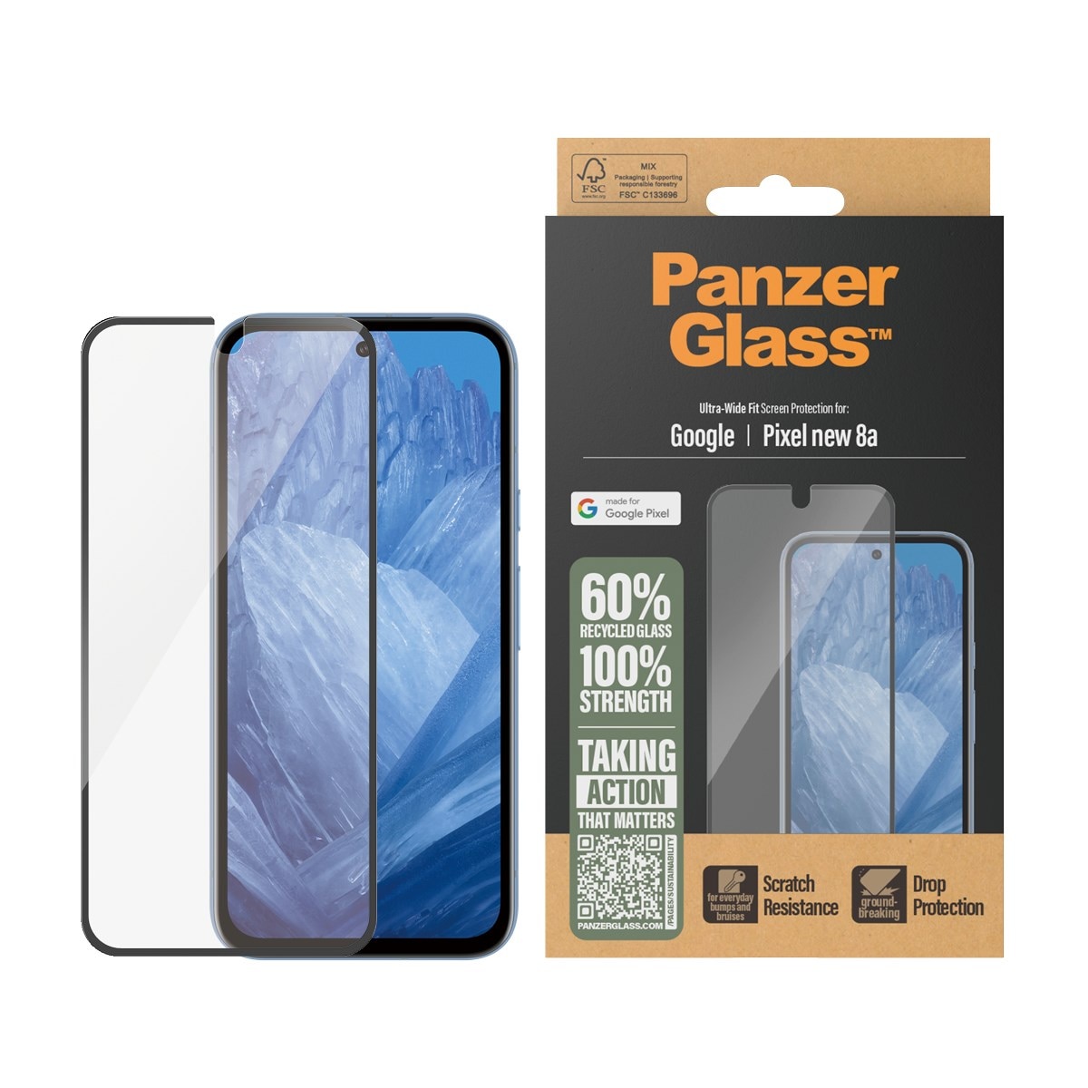 Google Pixel 9a Displayschutz Ultra Wide Fit