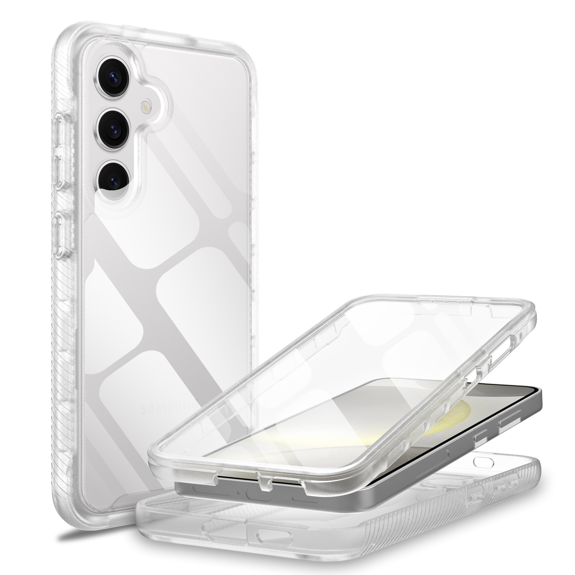 Samsung Galaxy S25 Full Protection Case Transparent