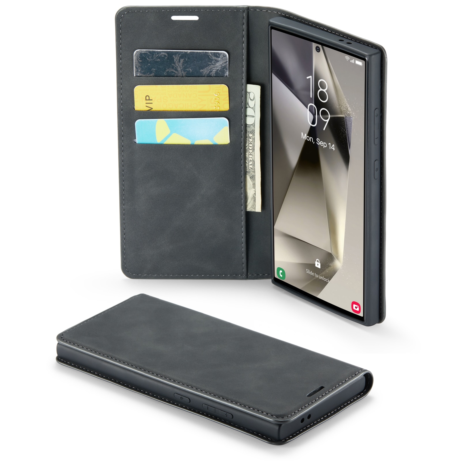 Samsung Galaxy S24 Ultra Slim Handytasche schwarz