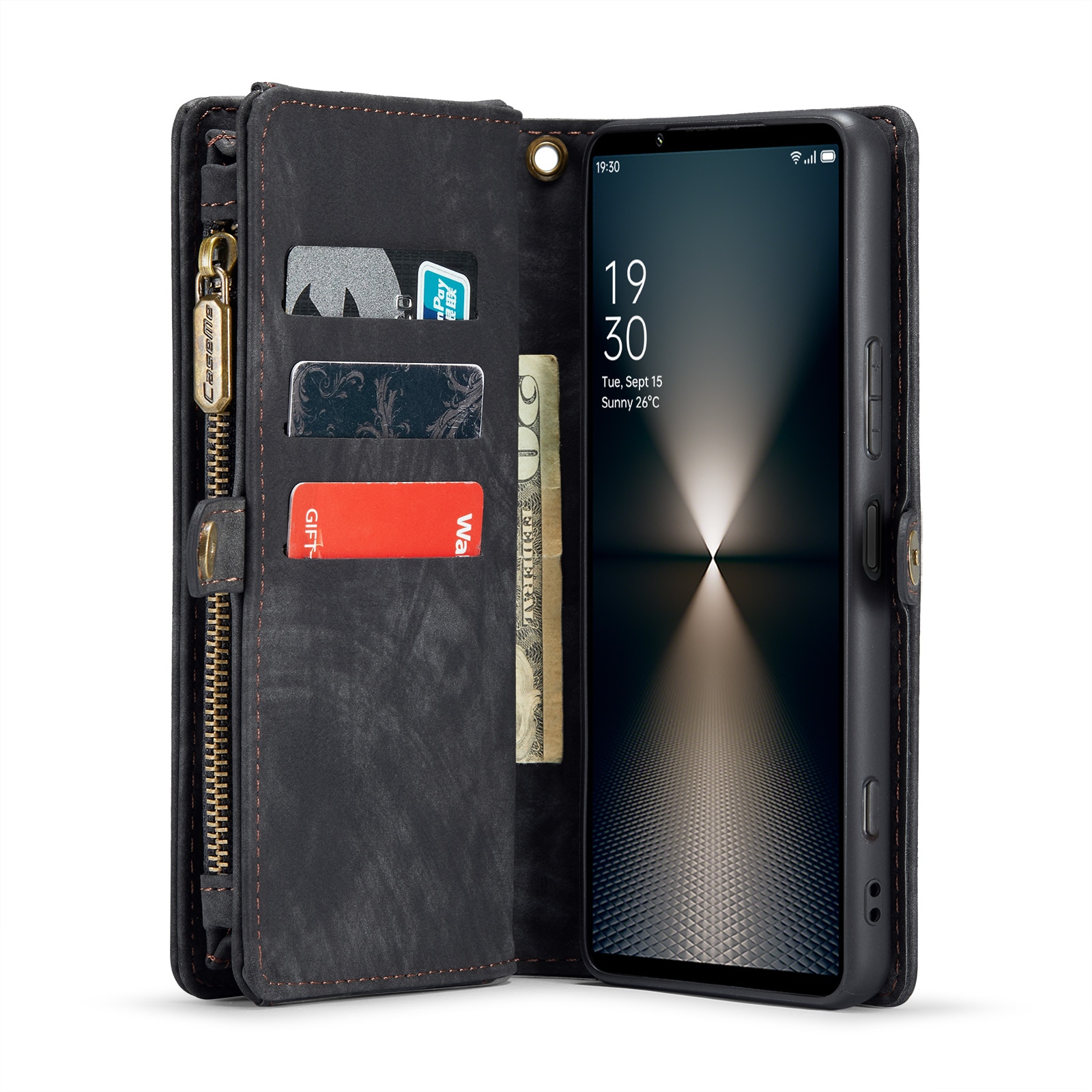 Multi-slot Portemonnaie-Hülle Sony Xperia 10 VI grau