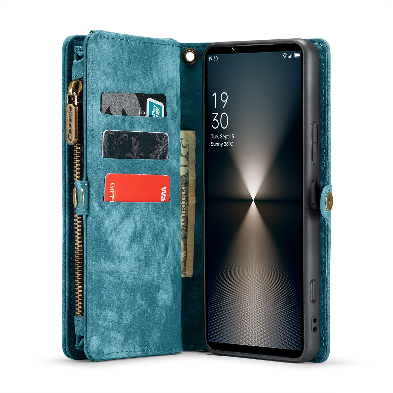 Multi-slot Portemonnaie-Hülle Sony Xperia 10 VI blau