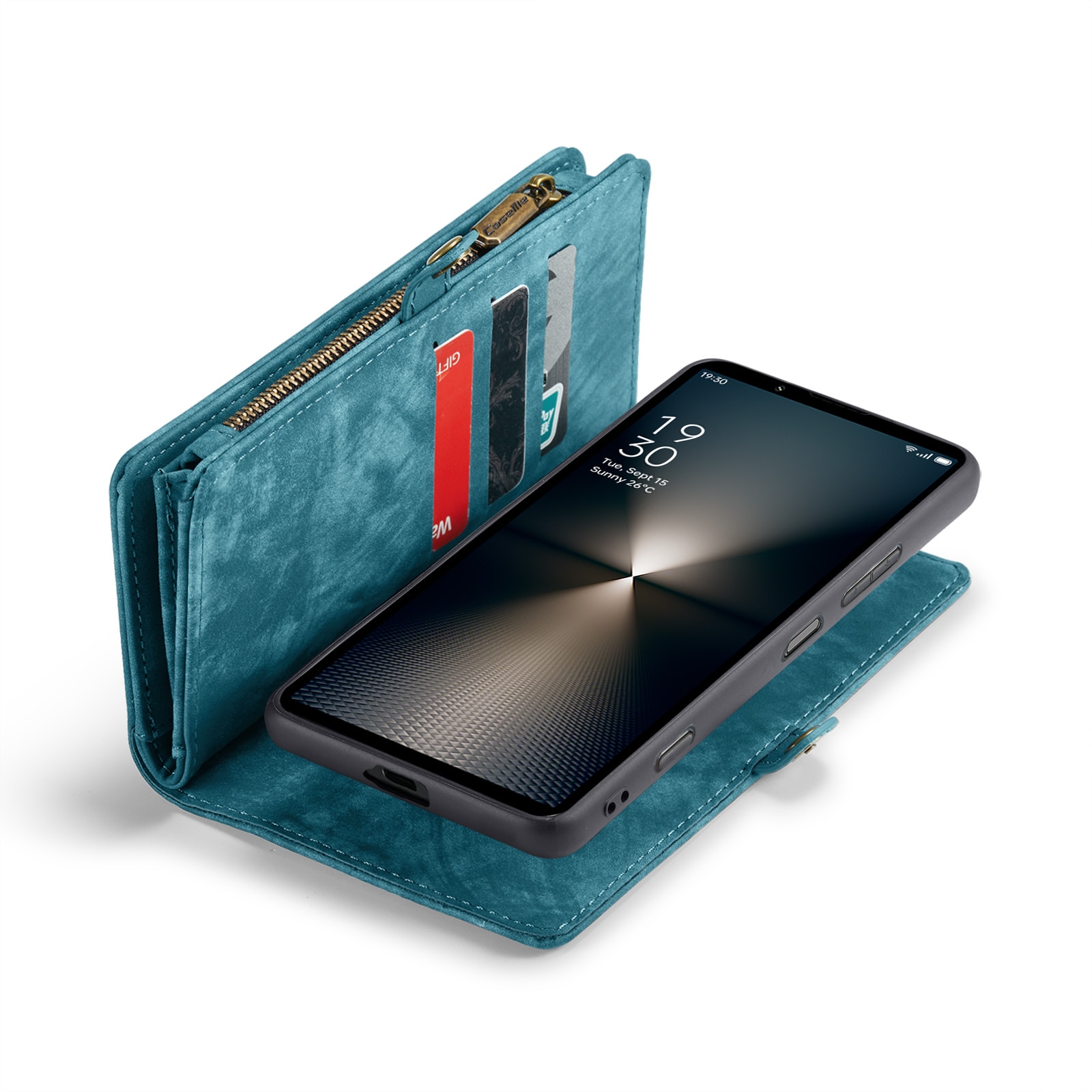 Multi-slot Portemonnaie-Hülle Sony Xperia 10 VI blau