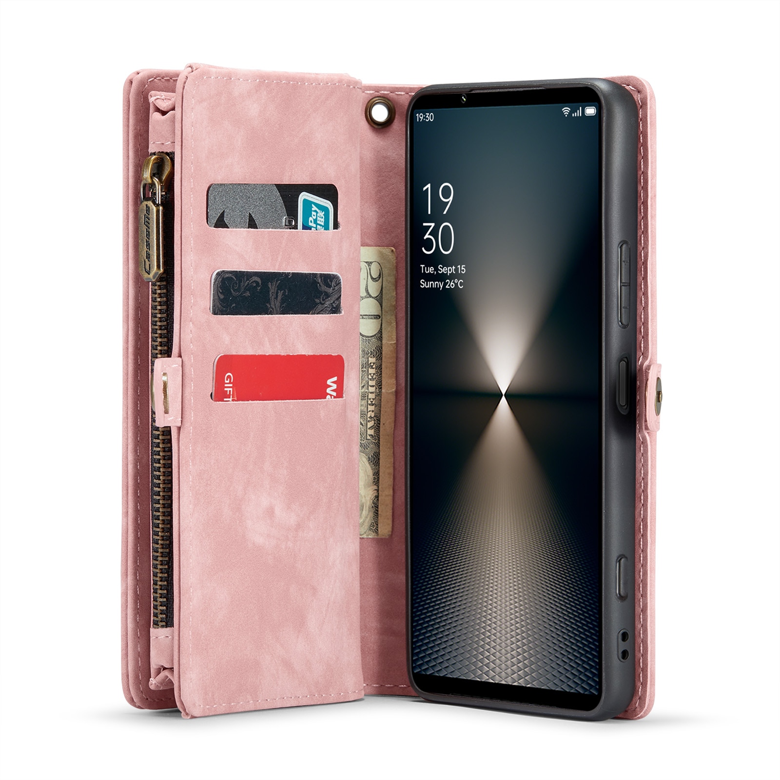 Multi-slot Portemonnaie-Hülle Sony Xperia 10 VI rosa